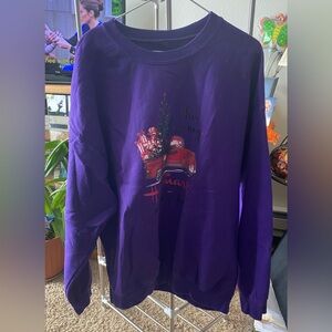 Women’s Purple “This is my Hallmark Watching Shirt”Christmas Sweatshirt
